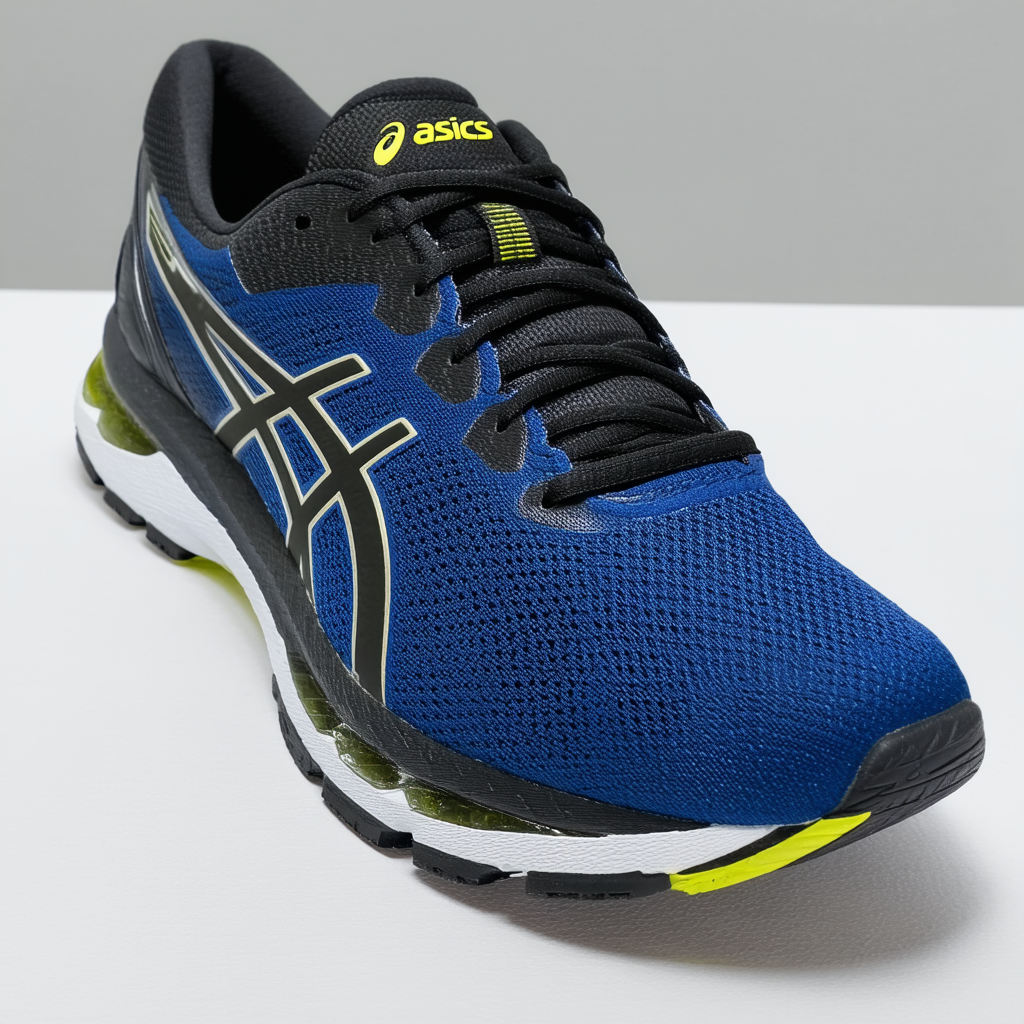 ASICS Men's Mens Gel-Kayano 24 Athletic Shoe, Ink Blue/Black/Safety Yellow, 10 Medium US