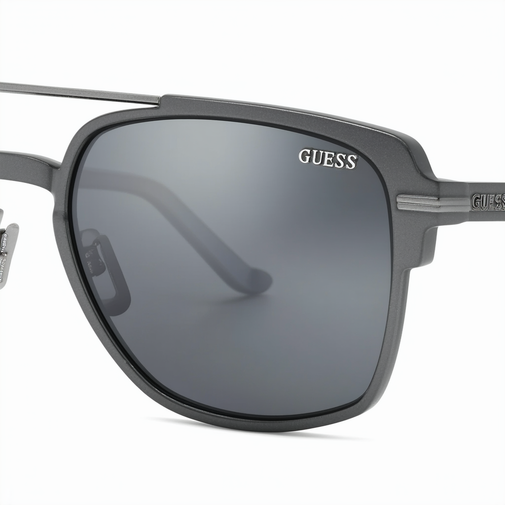GUESS GU7458 Matte Gunmetal/Smoke Mirror One Size