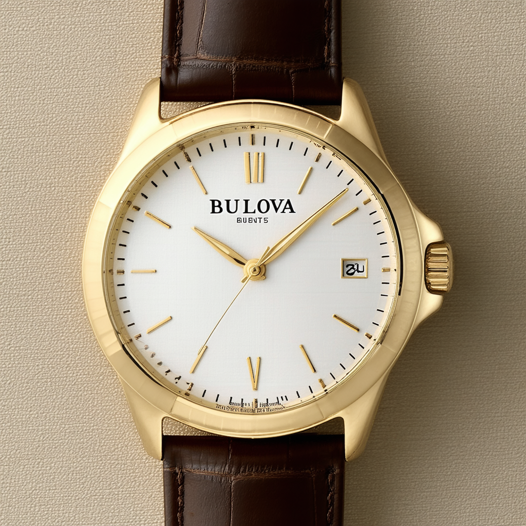 Bulova Men's 97B146 Analog Display Quartz Gold Watch