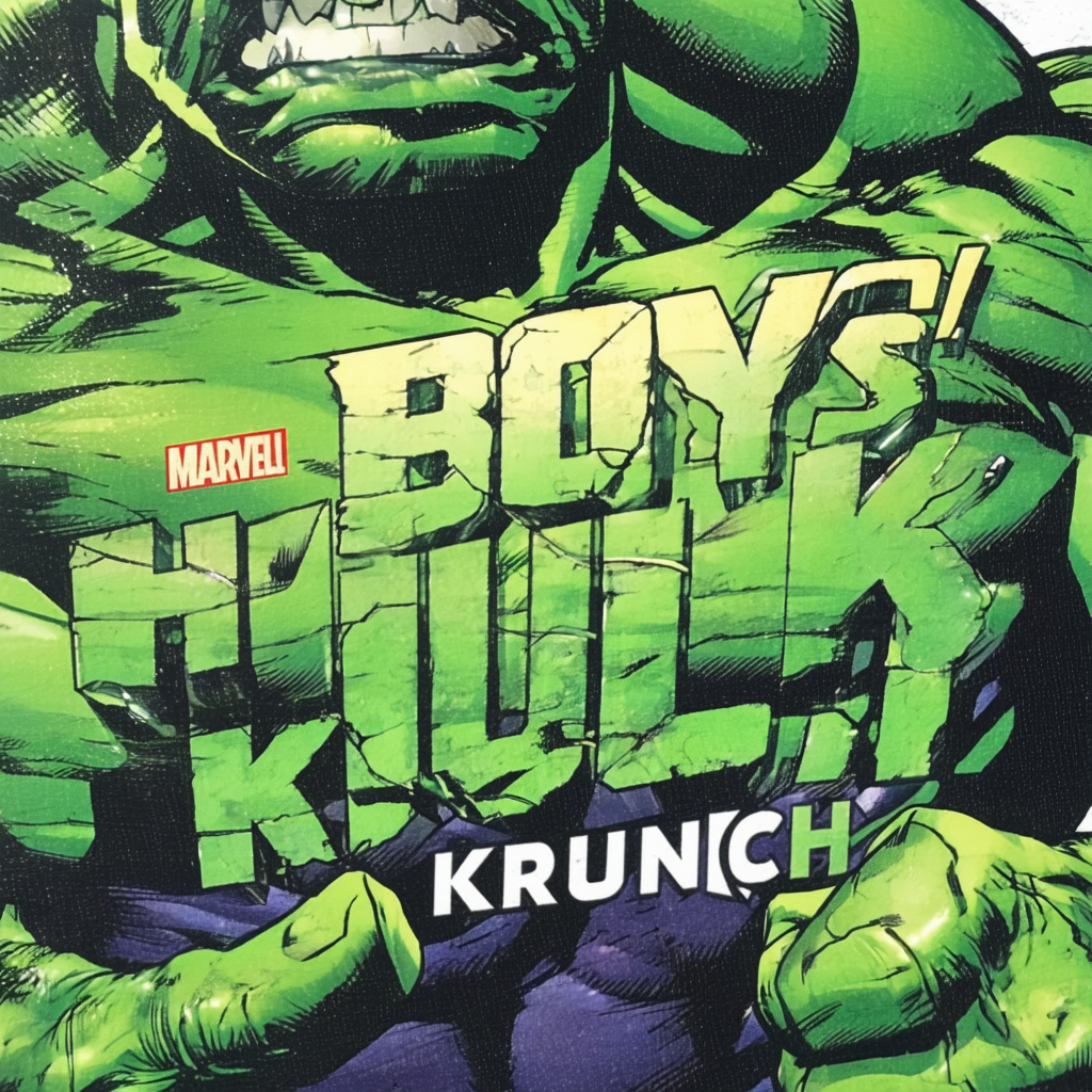 Marvel Boys' Hulk Text Krunch