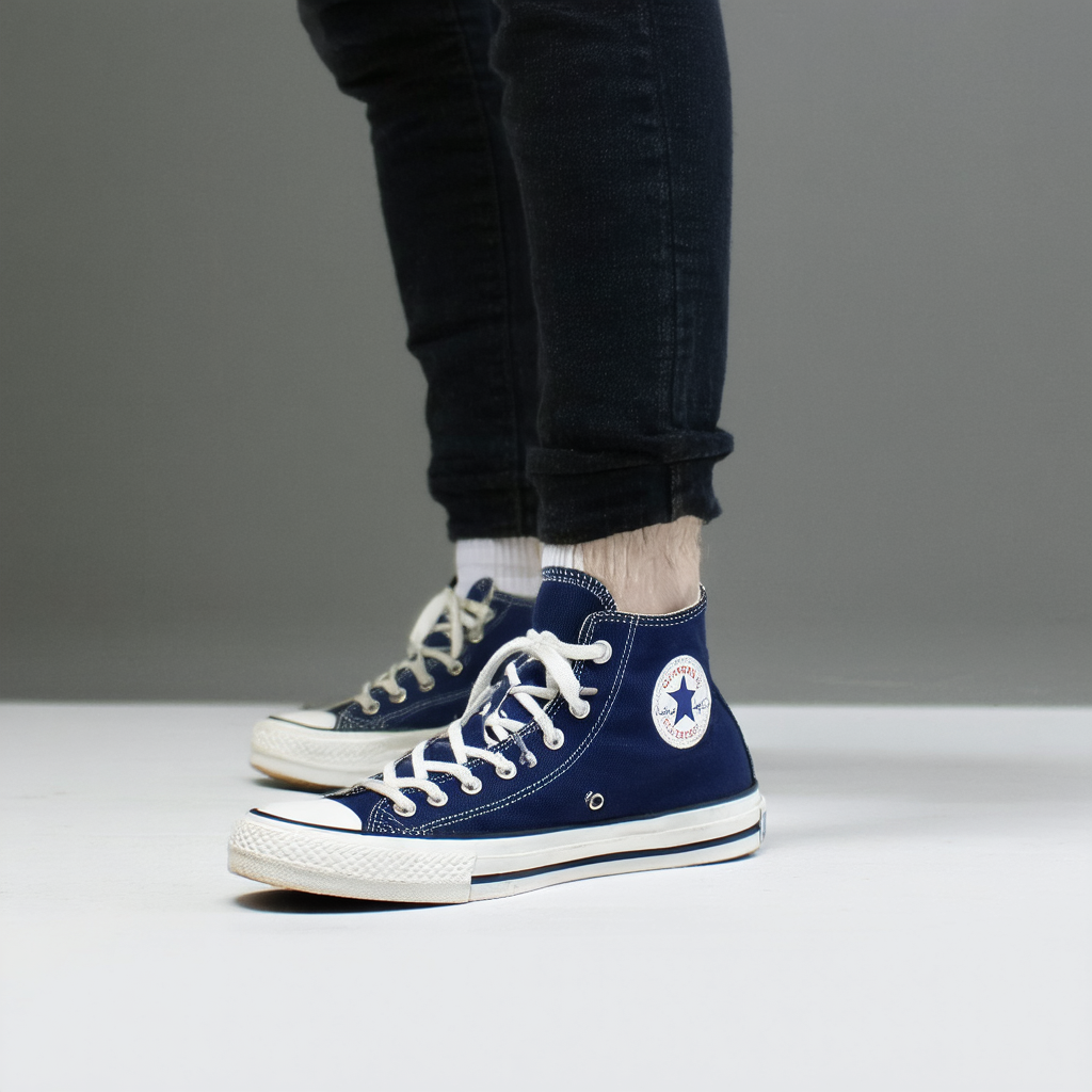 Converse All Star Ox Navy Canvas Mens Trainers