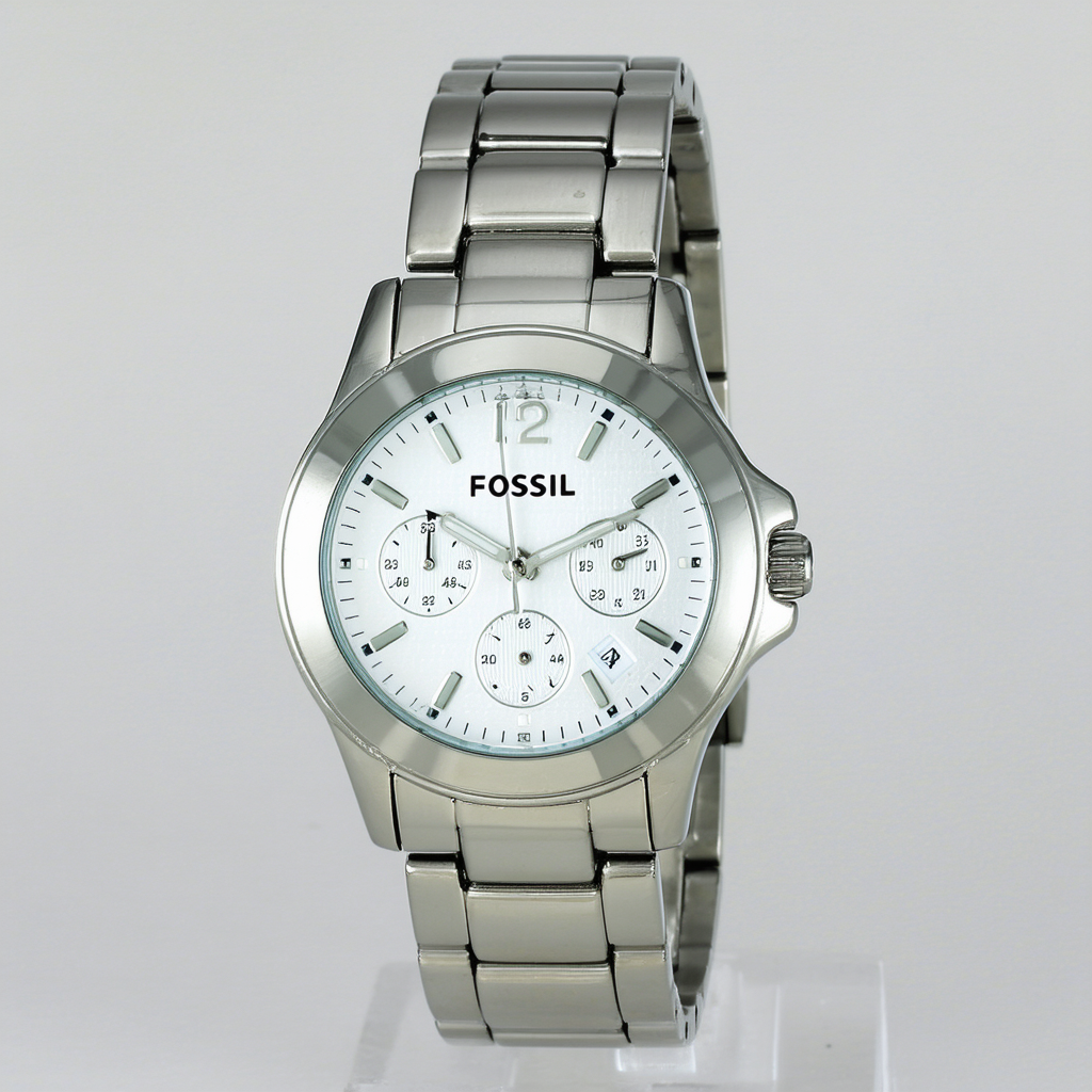Fossil Women's ES2947 Stainless Steel Analog with White Dial Watch