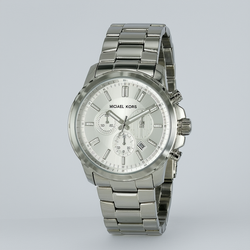 Michael Kors Men's Gareth Silver-Tone Watch MK8451