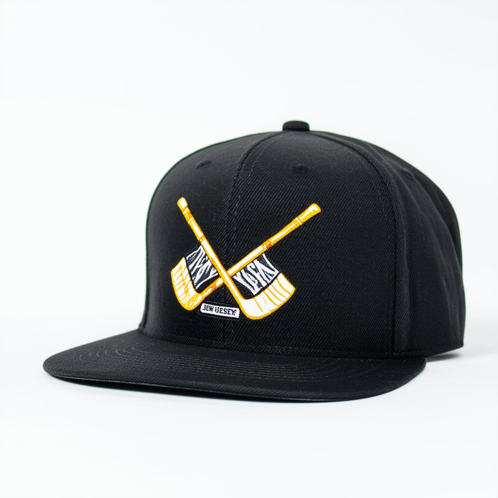 New Jersey Hockey Sticks Retro NJ Snapback Hat Baseball Cap