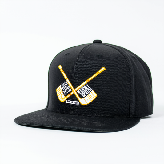 New Jersey Hockey Sticks Retro NJ Snapback Hat Baseball Cap