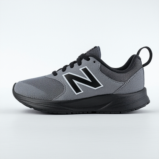 New Balance Kid's Arishi V1 Running Shoe, Grey/Black, 1.5 Wide US Little Kid