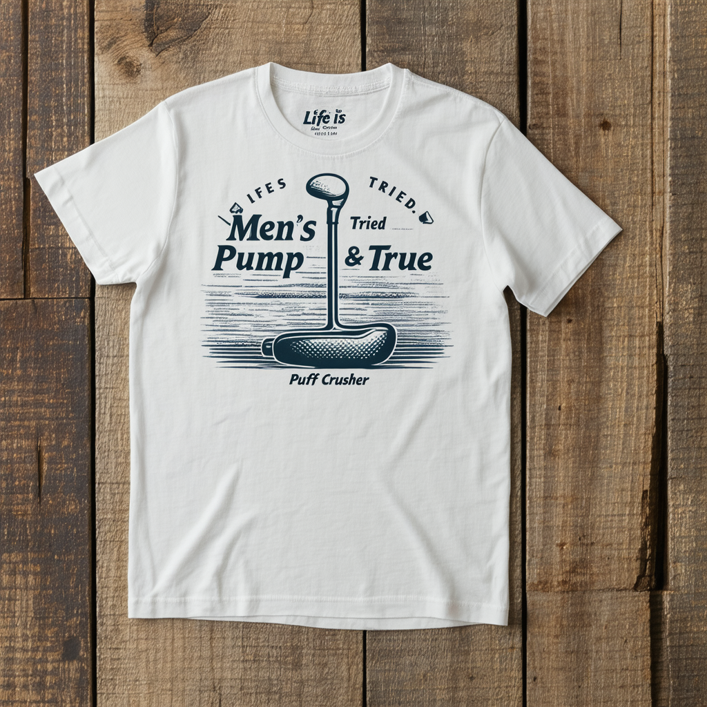 Life is Good Men's Tried & True Pump Putt Crusher Tee