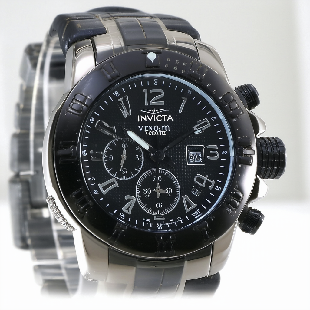 Invicta Men's Venom Quartz Watch, Black, 28387