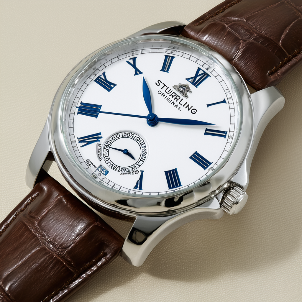 Stuhrling Original Men's 98B.33152 Boardroom Madison Avenue Automatic Leather Alligator Strap Watch