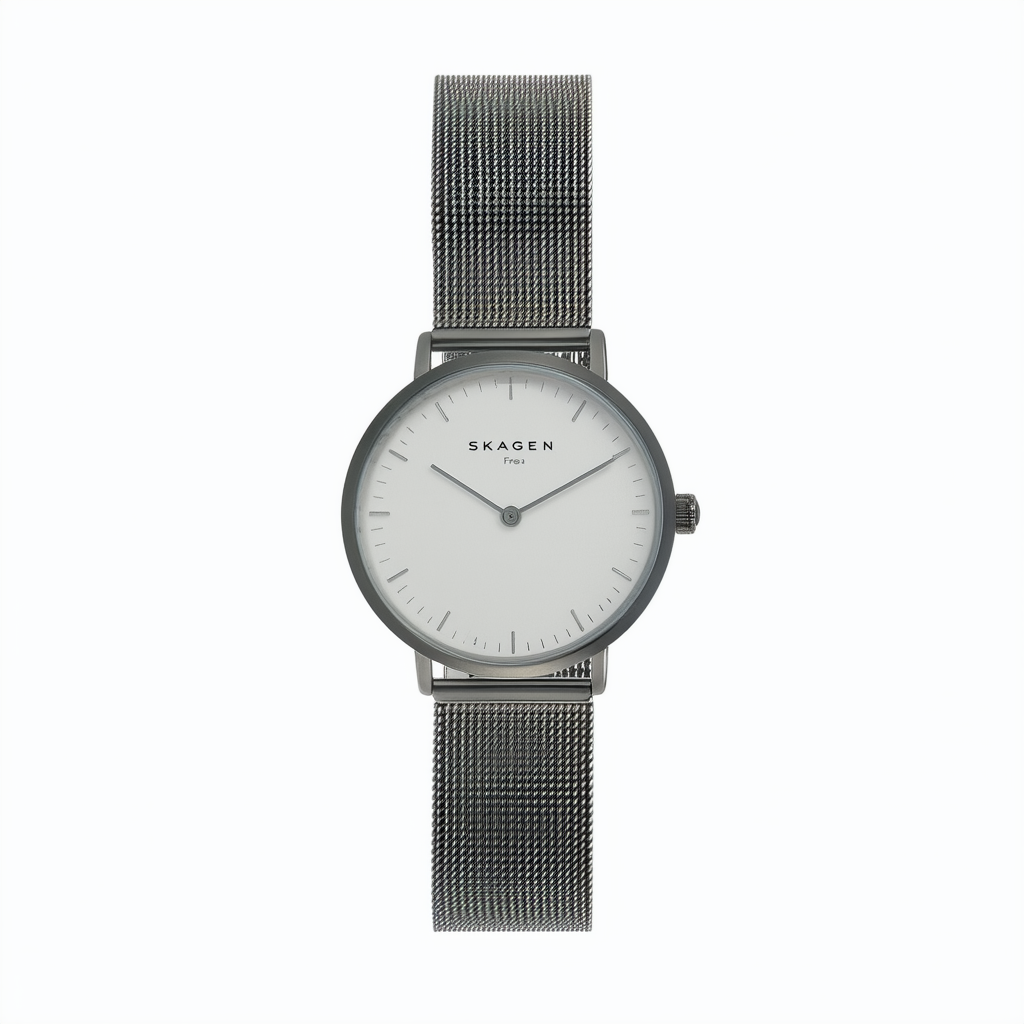 Skagen Freja Two-Hand Stainless Steel Mesh Watch Skw2707 Gunmetal Stainless Steel Mesh One Size