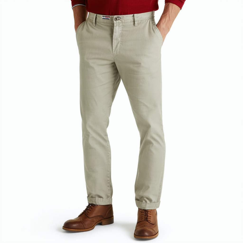 Tommy Hilfiger Mens Tailored Fit Chinos Pants