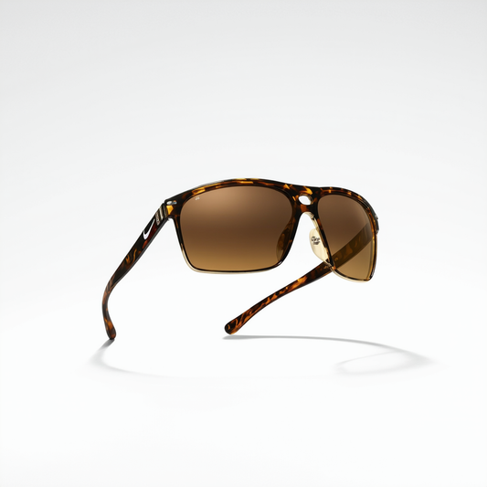 Nike Sunglasses - Monza/Frame: Gold and Tortoise Lens: Brown Gradient