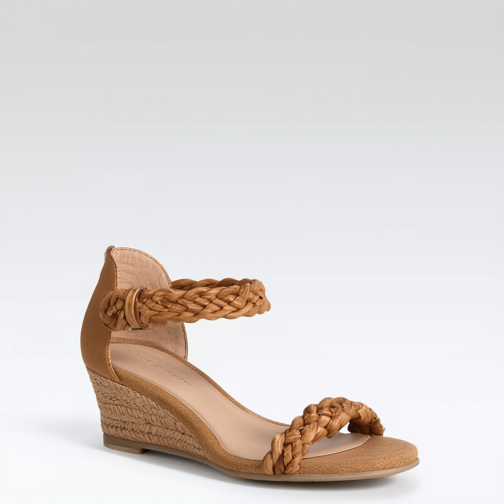 Cole Haan Women's Emory Braided Band Open Toe Wedge (40mm) Pump
