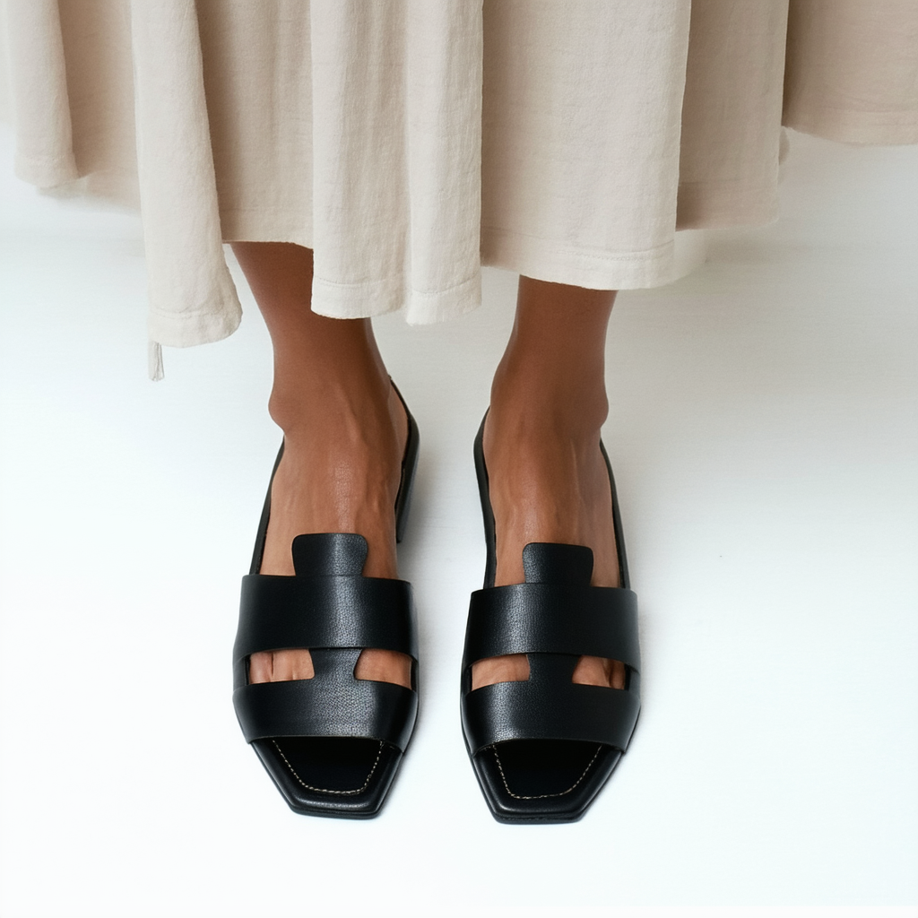 NINE WEST Women's Lulibye Cut Out Flat