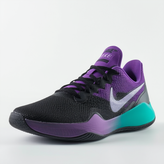 Nike Women's Gymnastics Shoes, Black Black Bright Grape Clear Emerald Black 008, 7