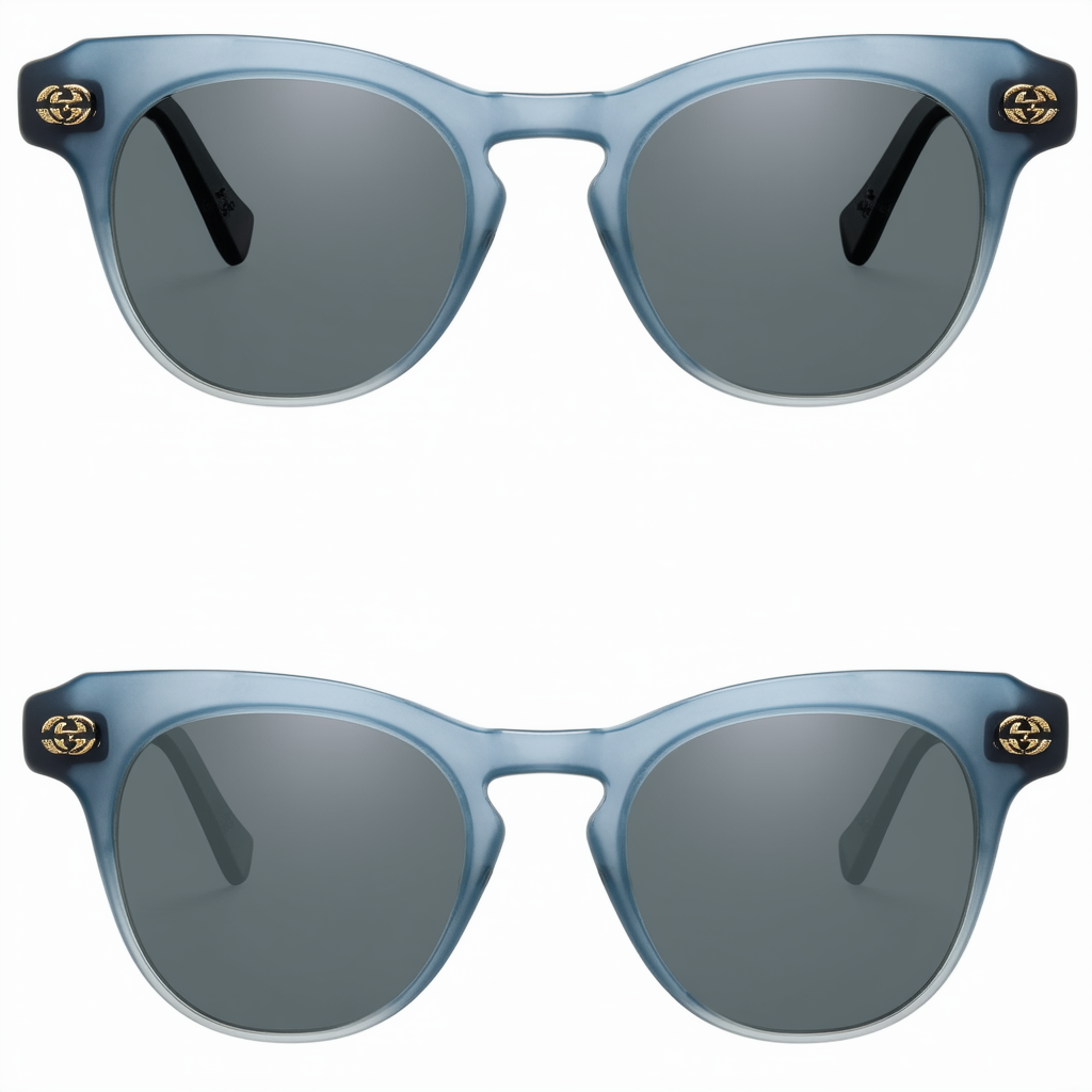Sunglasses Gucci 3787/S 0LWM Blue Rubber / IC gray mirror shaded silver lens
