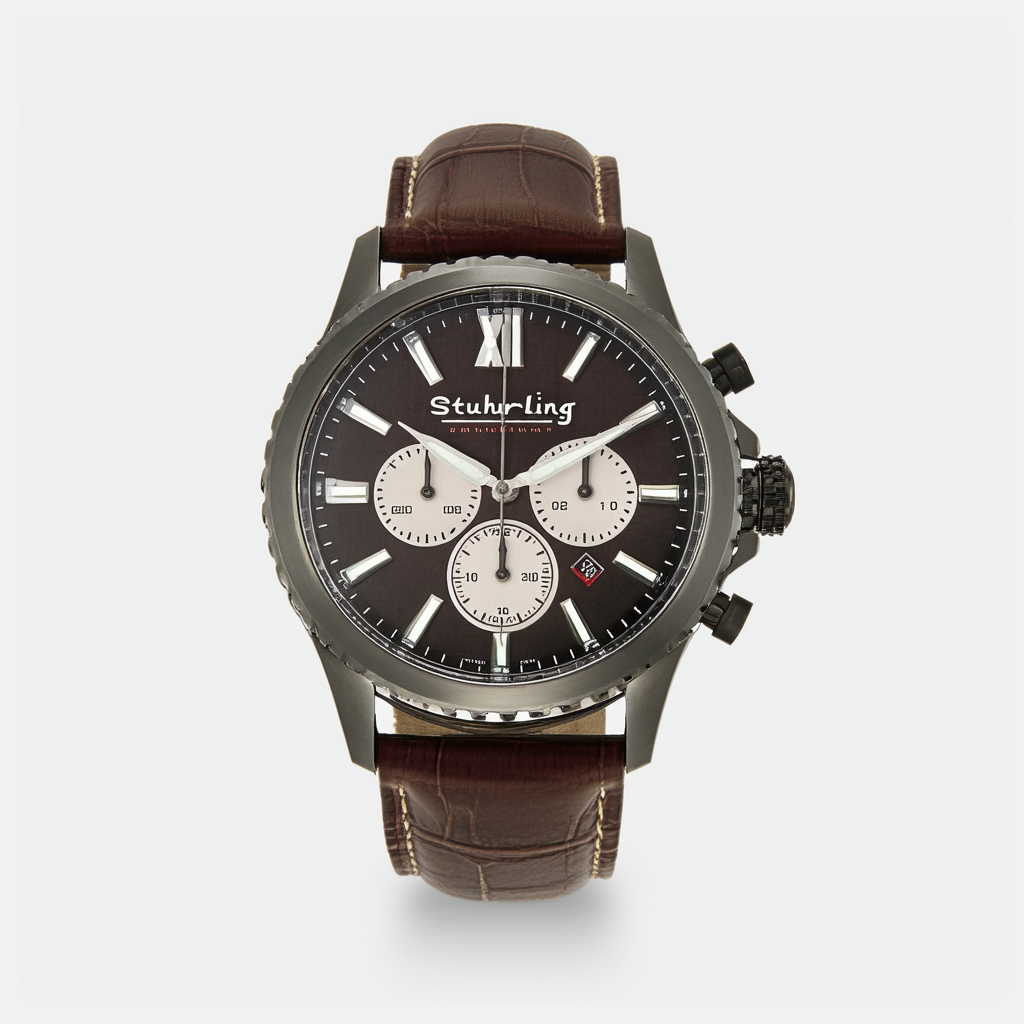 Stuhrling Original Men's 226.03 Velocity Date Brown