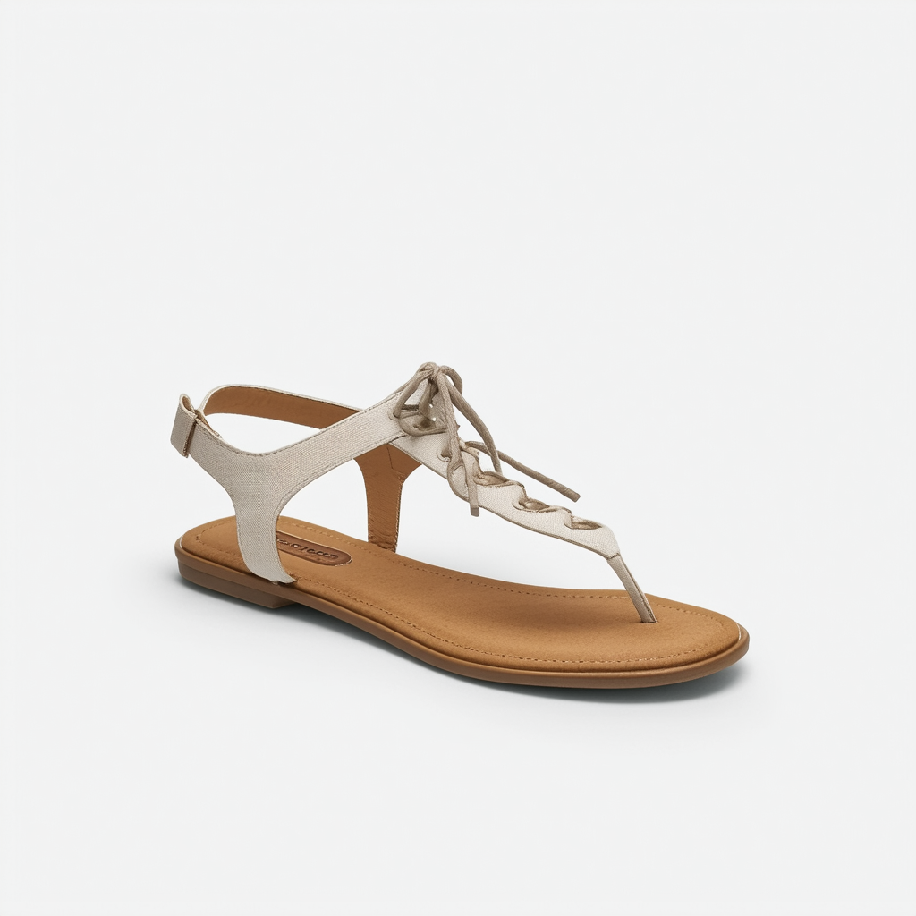 Aerosoles - Women's Lottery Sandal - Lace-Up Flat with Memory Foam Footbed