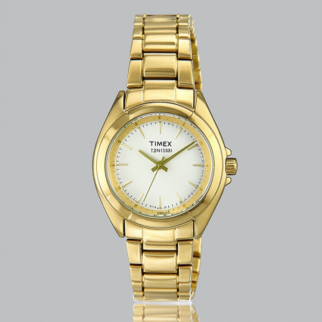 Timex Women's T2N3129J Classic Digital Gold Case Expansion Band Dress Watch