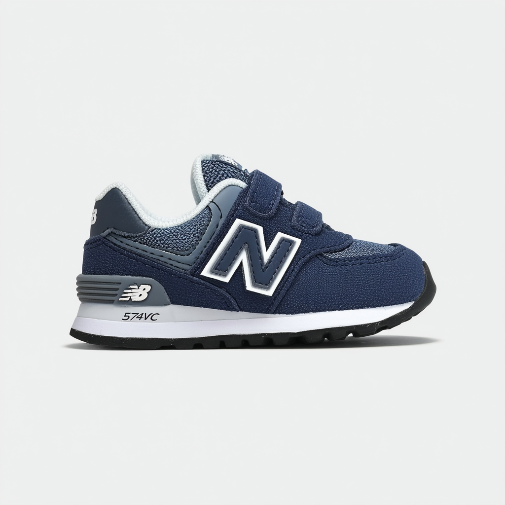 New Balance Kids' 574 V1 Synthetic Hook and Loop Sneaker