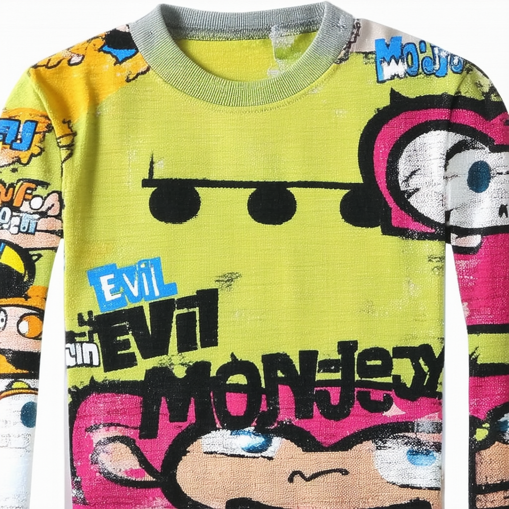Fifth Sun Boy's The Powerpuff Girls Evil Mojojojo Monkey T-Shirt