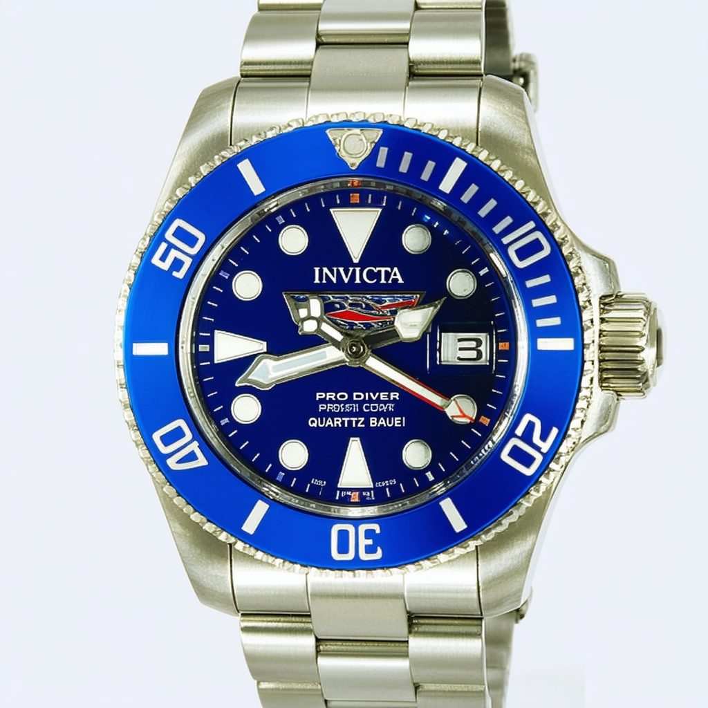 Invicta Pro Diver Quartz Blue Dial Pepsi Bezel Men's Watch 36548