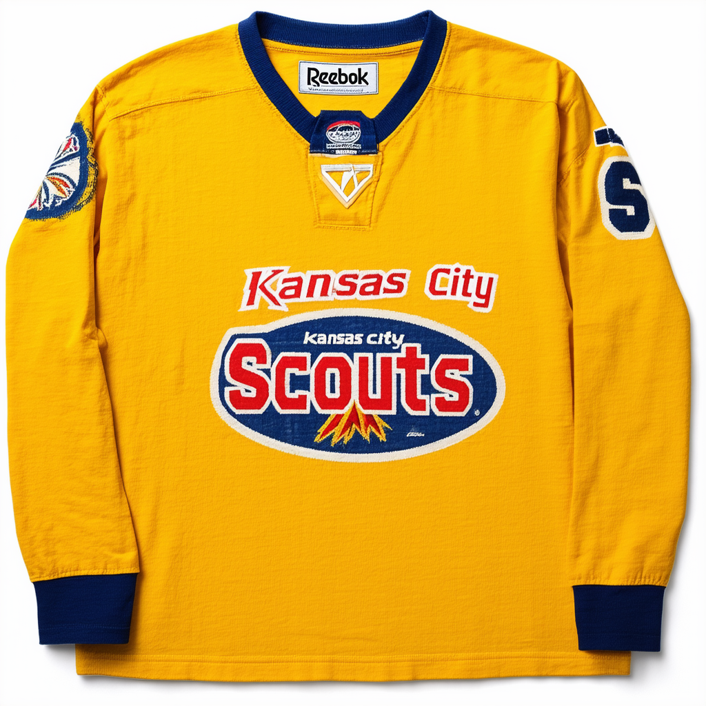 Reebok Kansas City Scouts Vintage Pro Style Throwback Shirt
