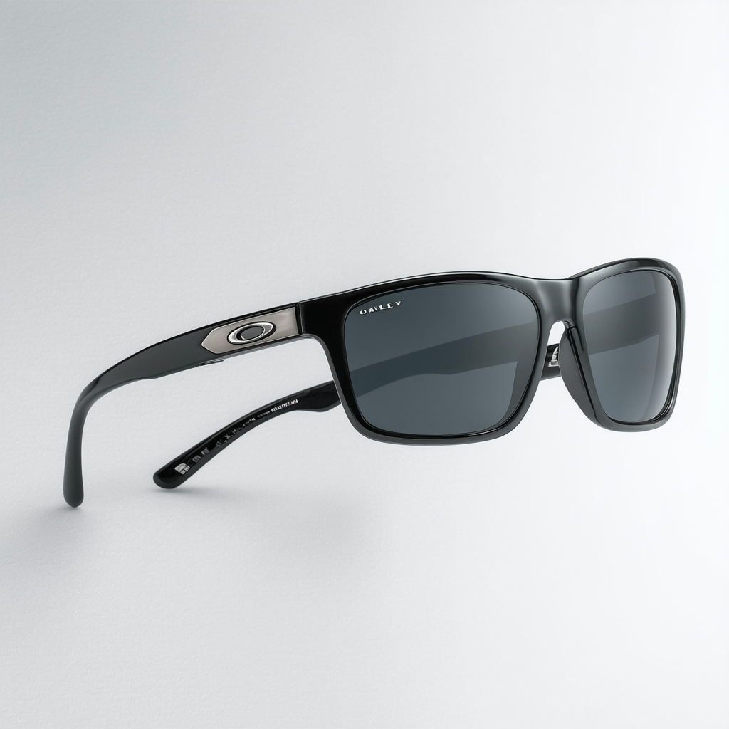 Oakley Stringer Sunglasses, Polished Black/Chrome Iridium, One Size