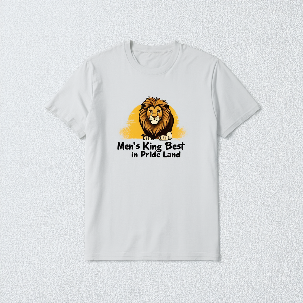 Men's Lion King Best Dad in Pride Land T-Shirt