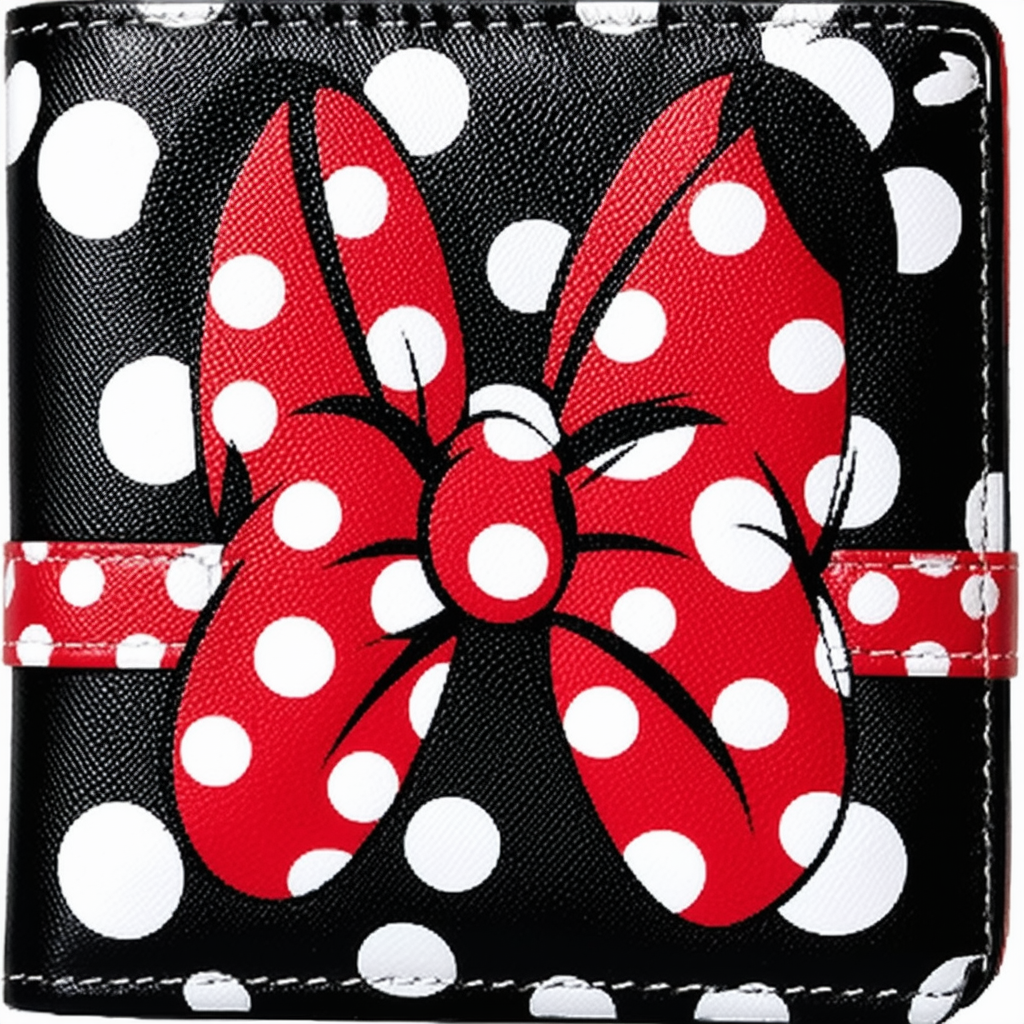 Loungefly x Disney Minnie Mouse Polka Dot Cosplay Flap Wallet (One Size, Black/White/Red)