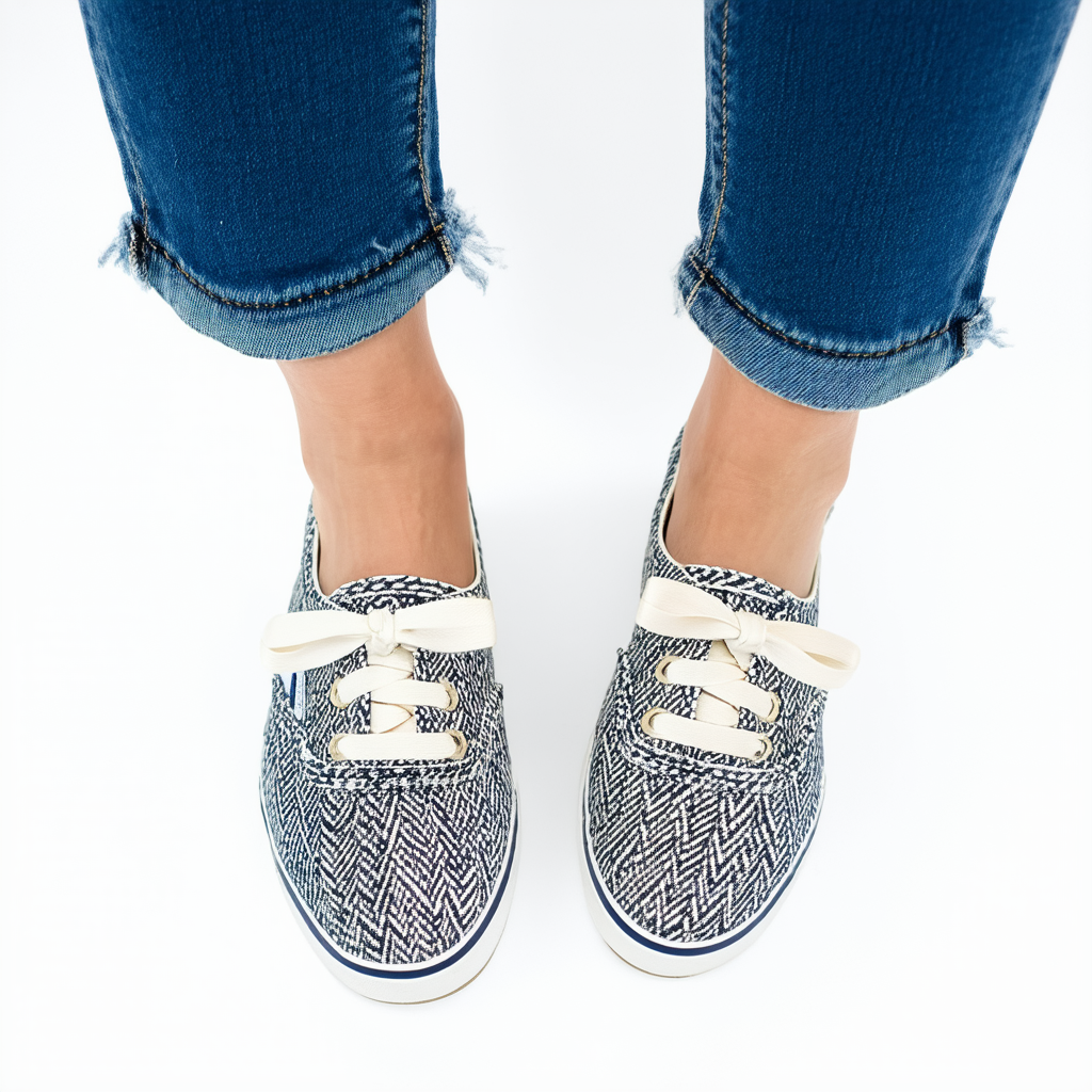 Keds Women's Herringbone Bow Print