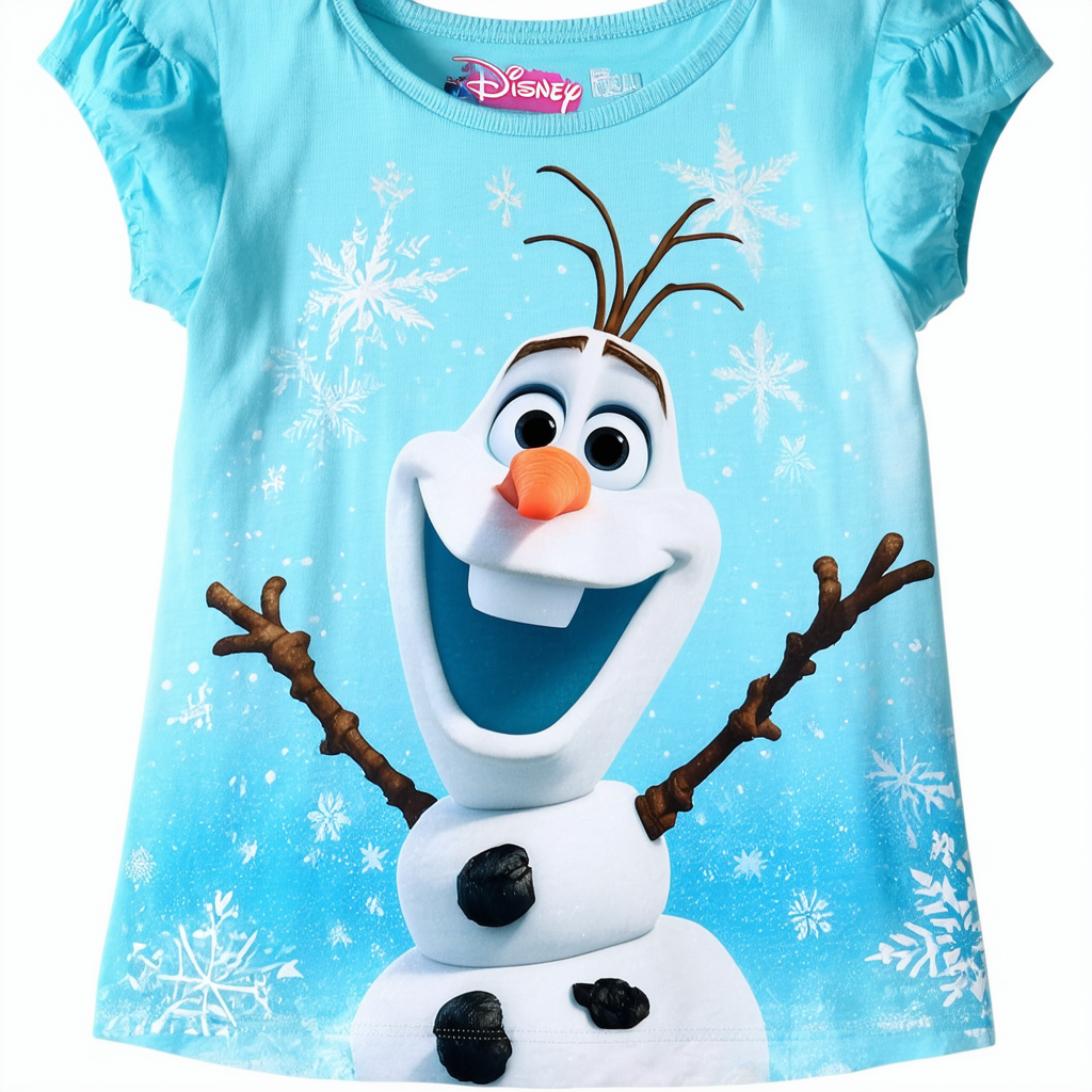 Disney Girls' Frozen Olaf T-Shirt