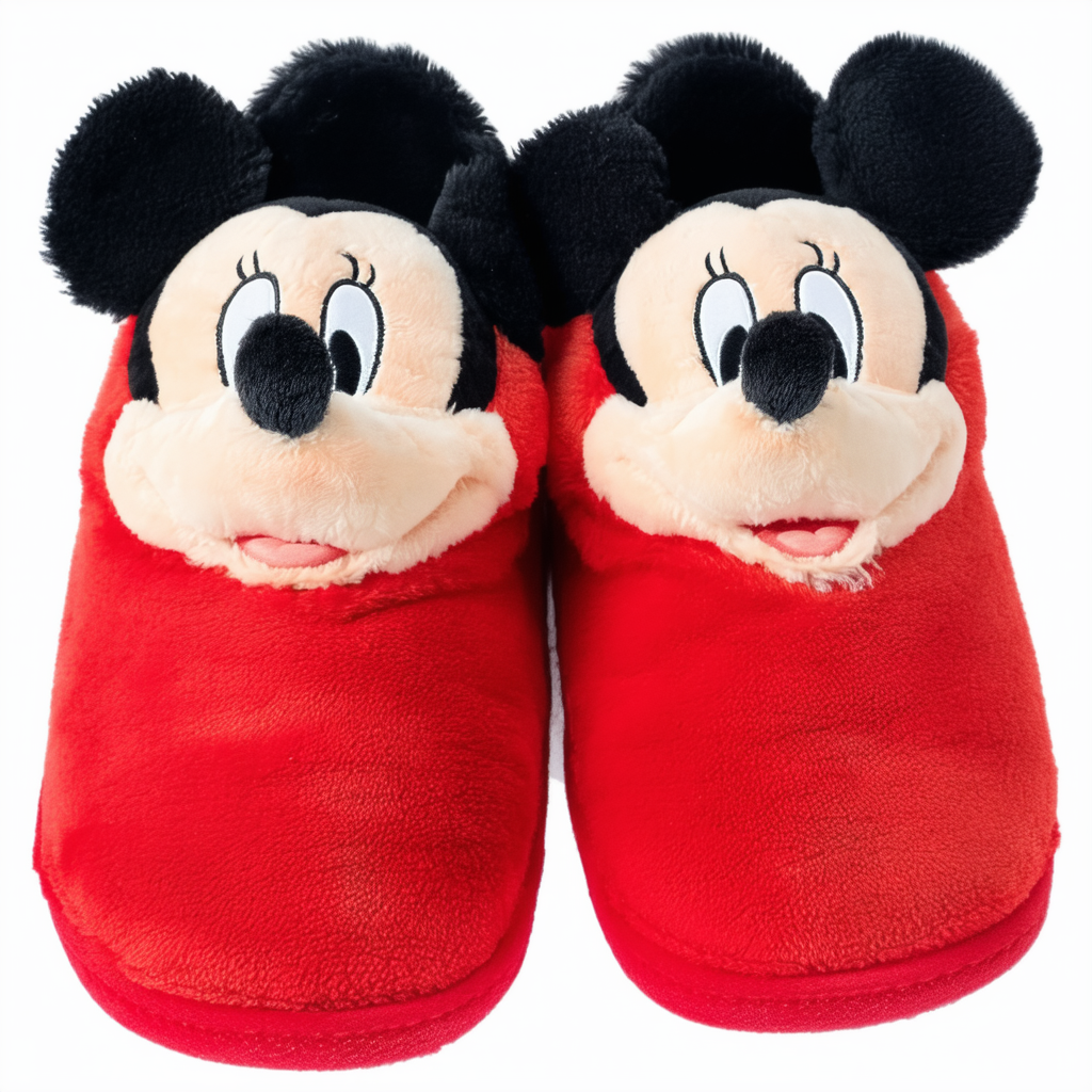 Disney Mickey Mouse Plush Slippers for Baby Multi