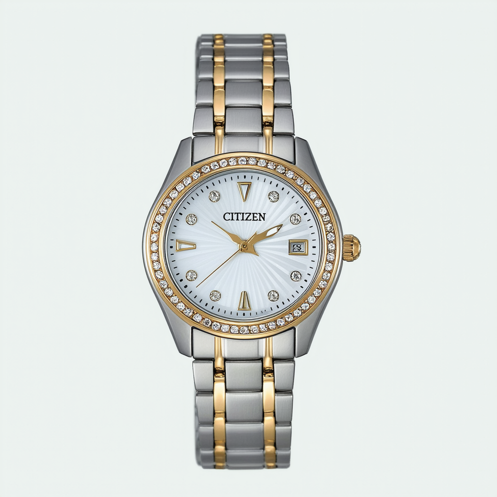 Citizen Women's EP5204-53E Eco-Drive Elektra Diamond Accented Watch