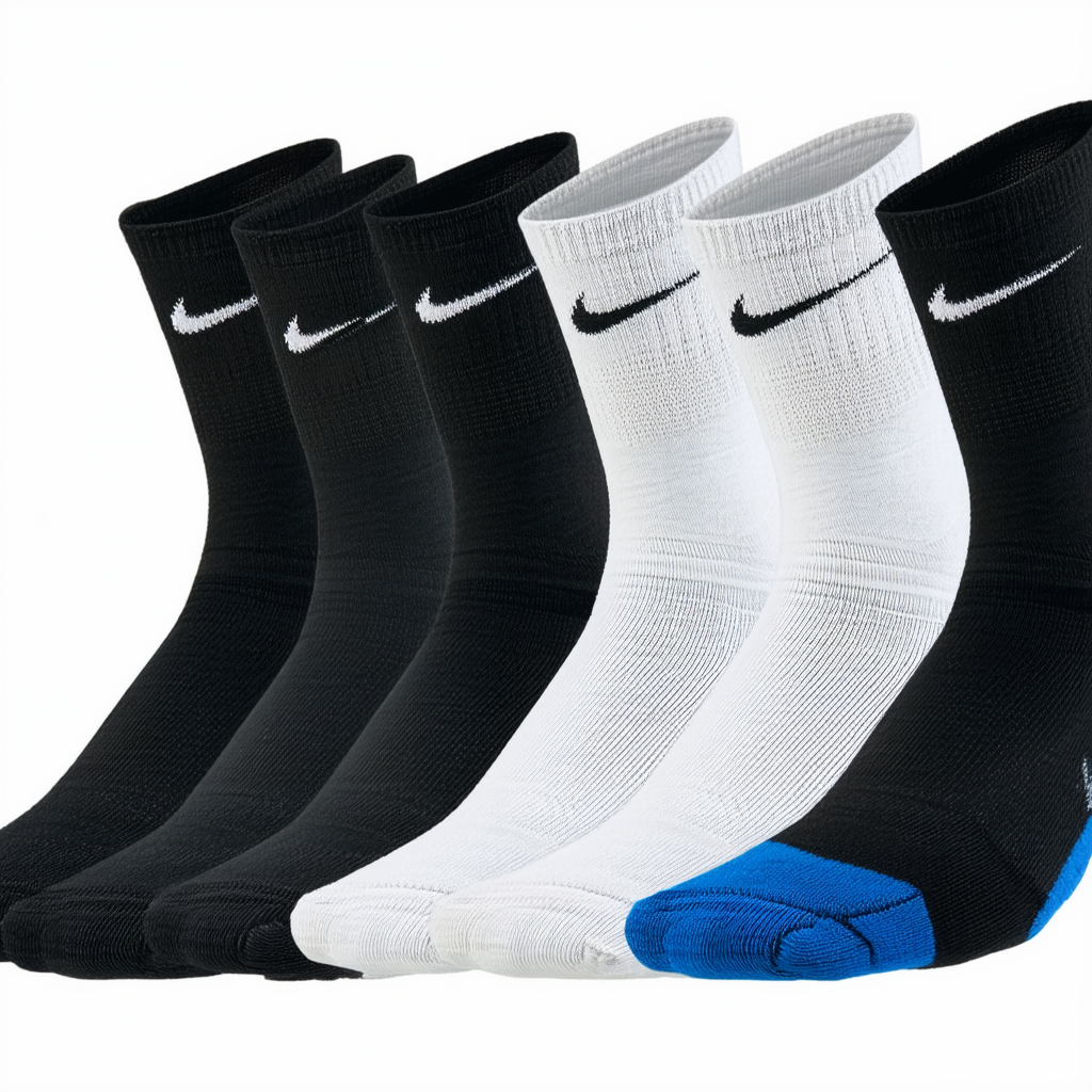 Men's Nike 6-pack Dri-FIT Performance No-Show Socks (MD (Men's Shoe 6-8), Multicolor)