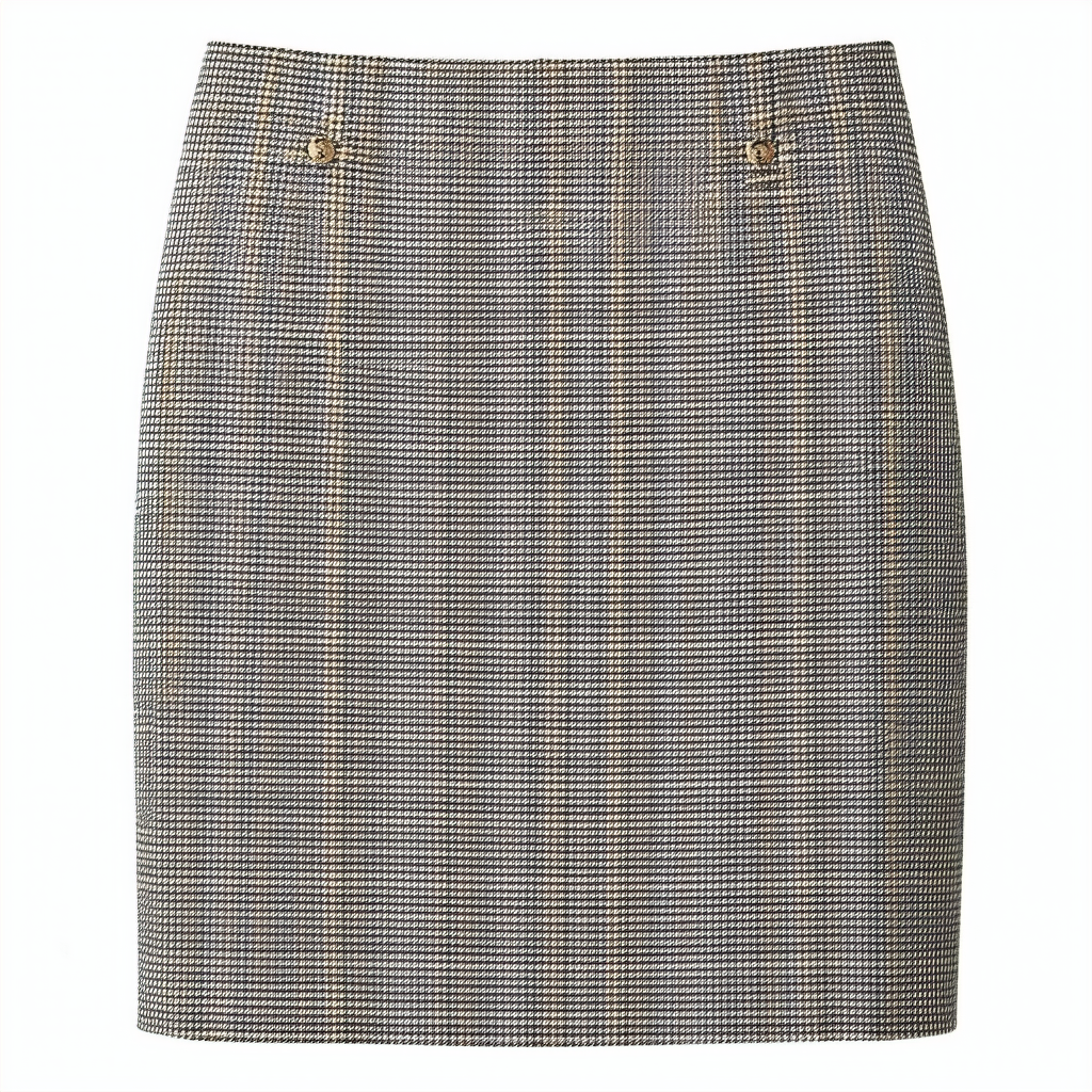 NINE WEST Women's Pull on Houndstooth Slim Skirt