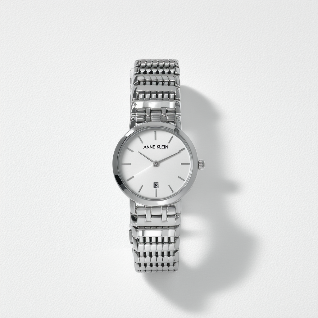 AK Anne Klein Women's 10/9981SVSV Silver-Tone Aluminum Bracelet Watch