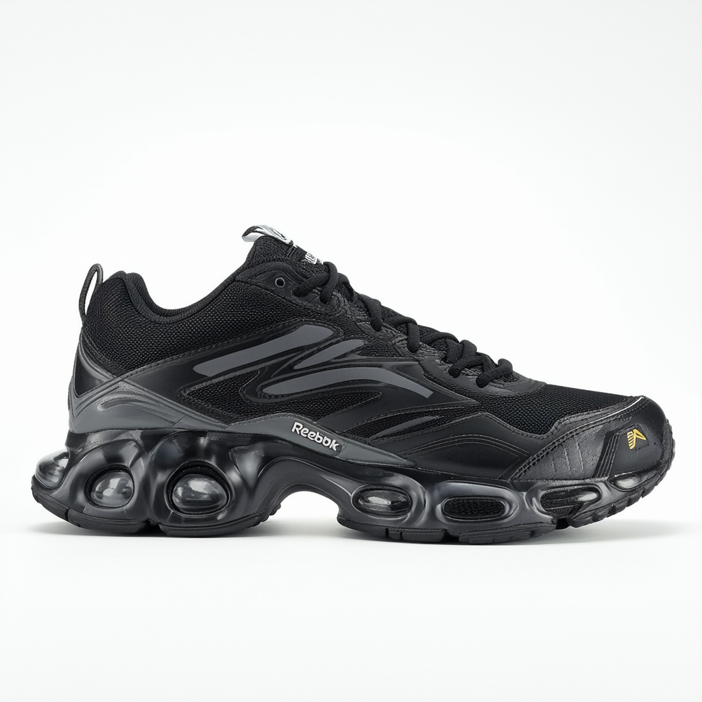 Reebok Men's DMX MAX Select RS-M, Black/Flat Grey, 9.5 4E US