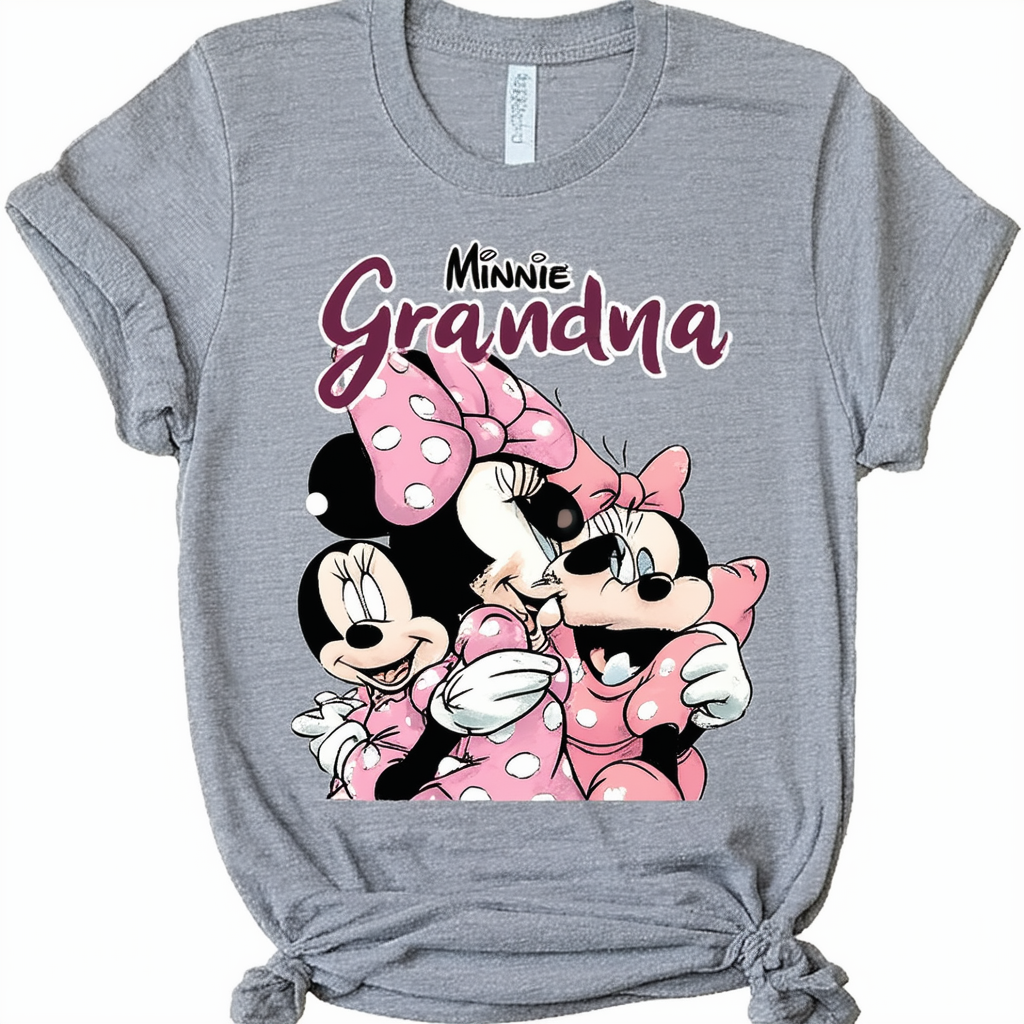 Jerry Leigh Women's Minnie Mouse Grandma Family T-Shirt