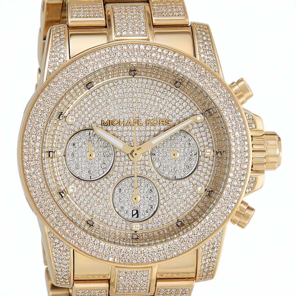 Michael Kors Camile Crystal Pave Dial Crystal Encrusted Ladies Watch MK5869
