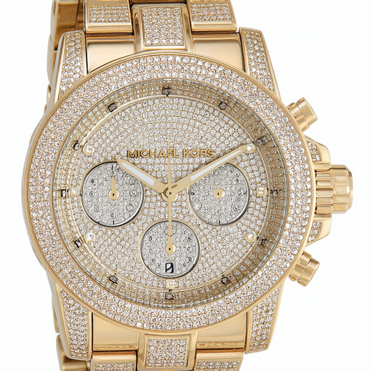 Michael Kors Camile Crystal Pave Dial Crystal Encrusted Ladies Watch MK5869