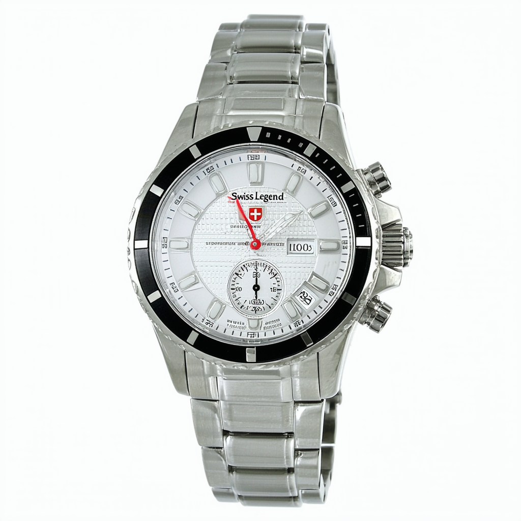 Swiss Legend Men's 10008-33 Expedition Analog Display Swiss Quartz Silver Watch