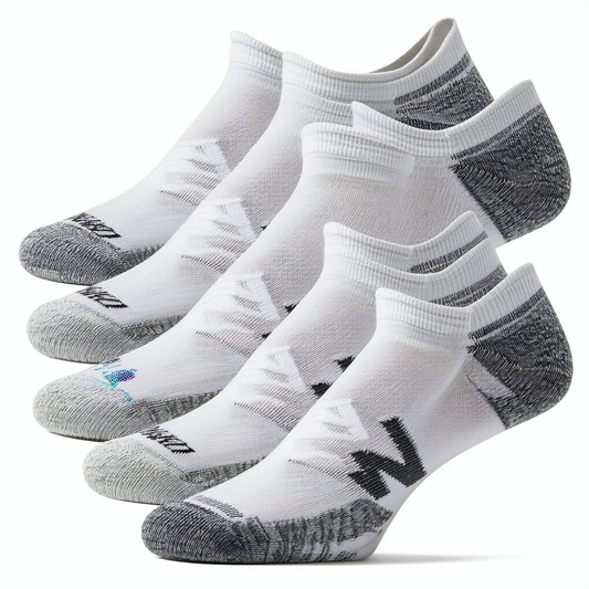 New Balance unisex-adult 6 Pack Essentials Cushioned Low Cut Socks