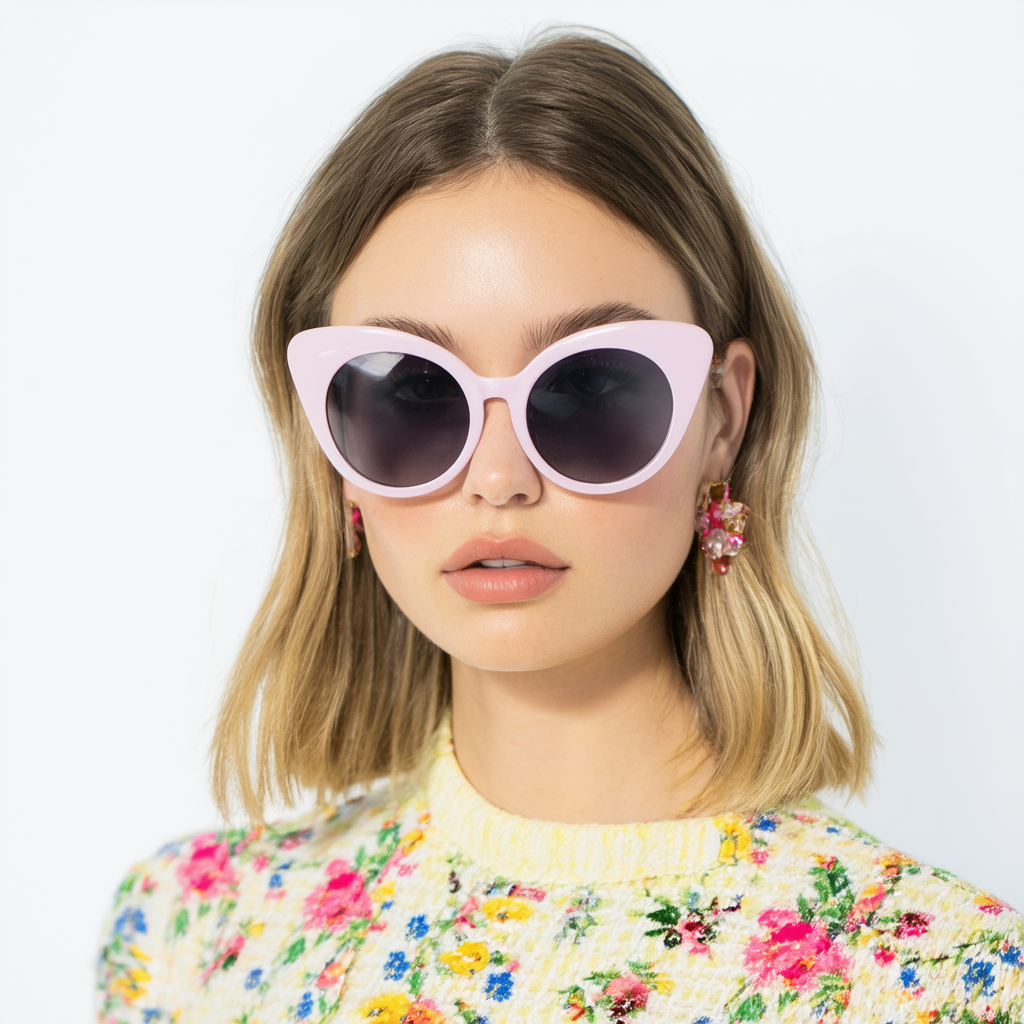 Betsey Johnson Women's Lauren Round Sunglasses