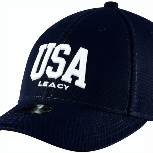 Nike Men's Team USA Legacy91 Aerobill Strapback Adjustable Hat Cap (One Size, Obsidian/White)