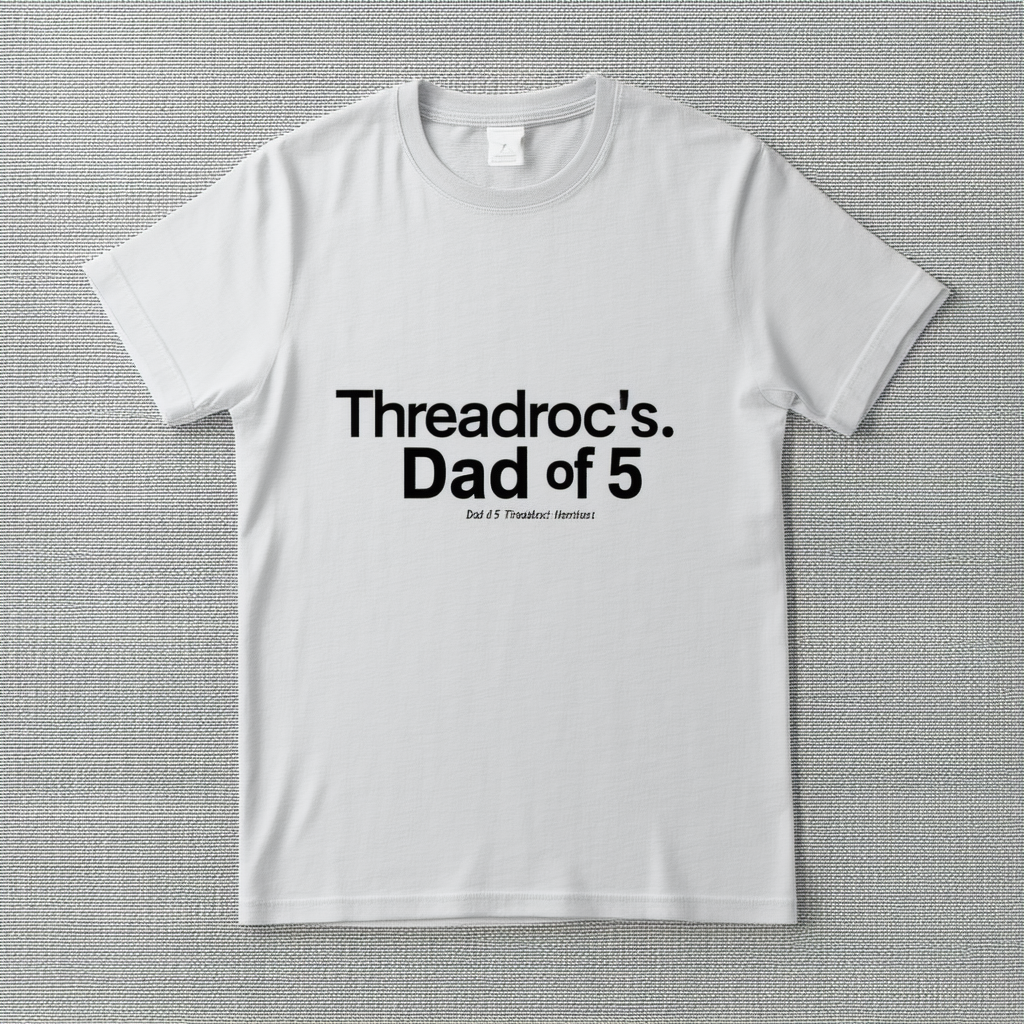 Threadrock Men's Dad of 5 T-Shirt