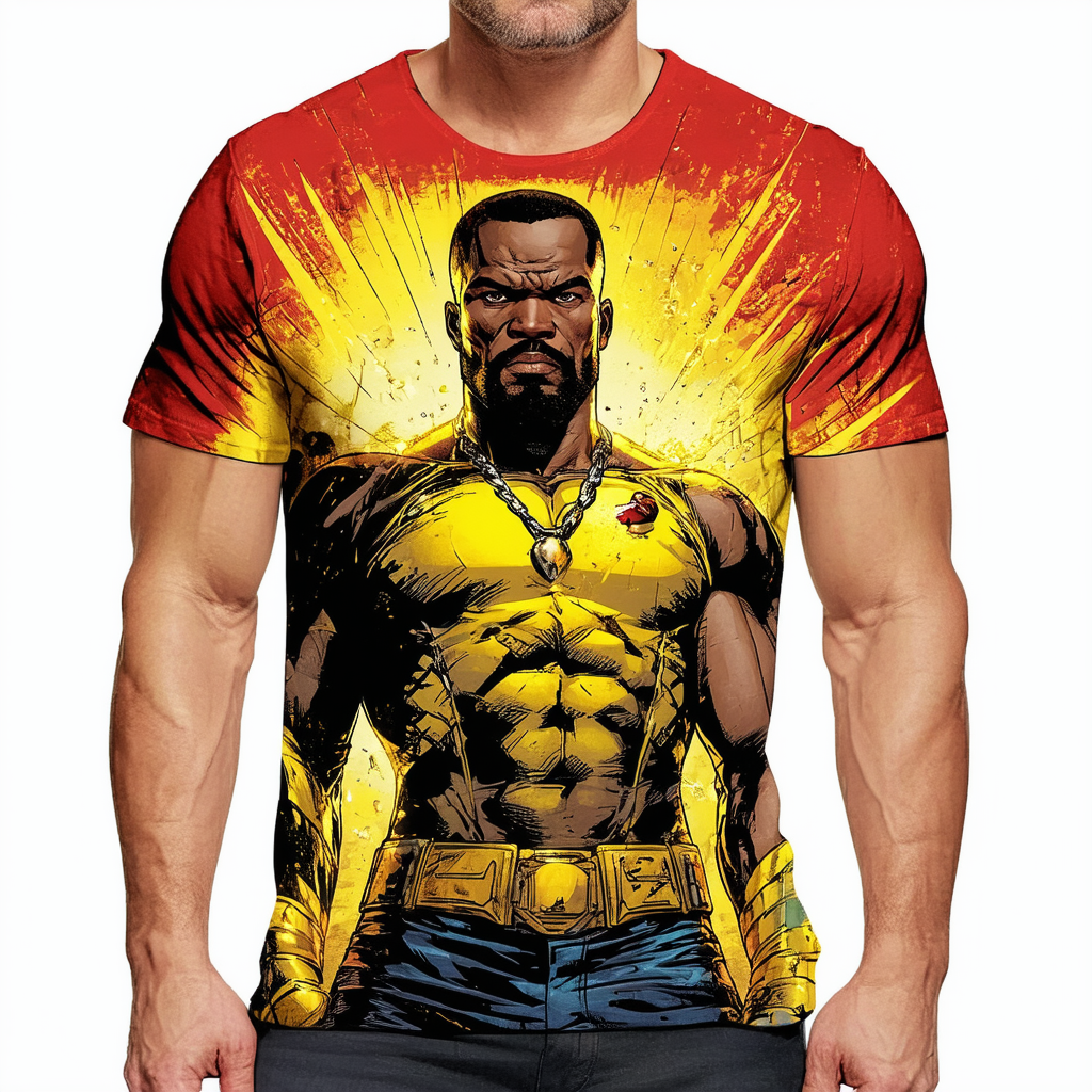 Marvel Men's Luke Cage Vintage Comic Men's T-Shirt