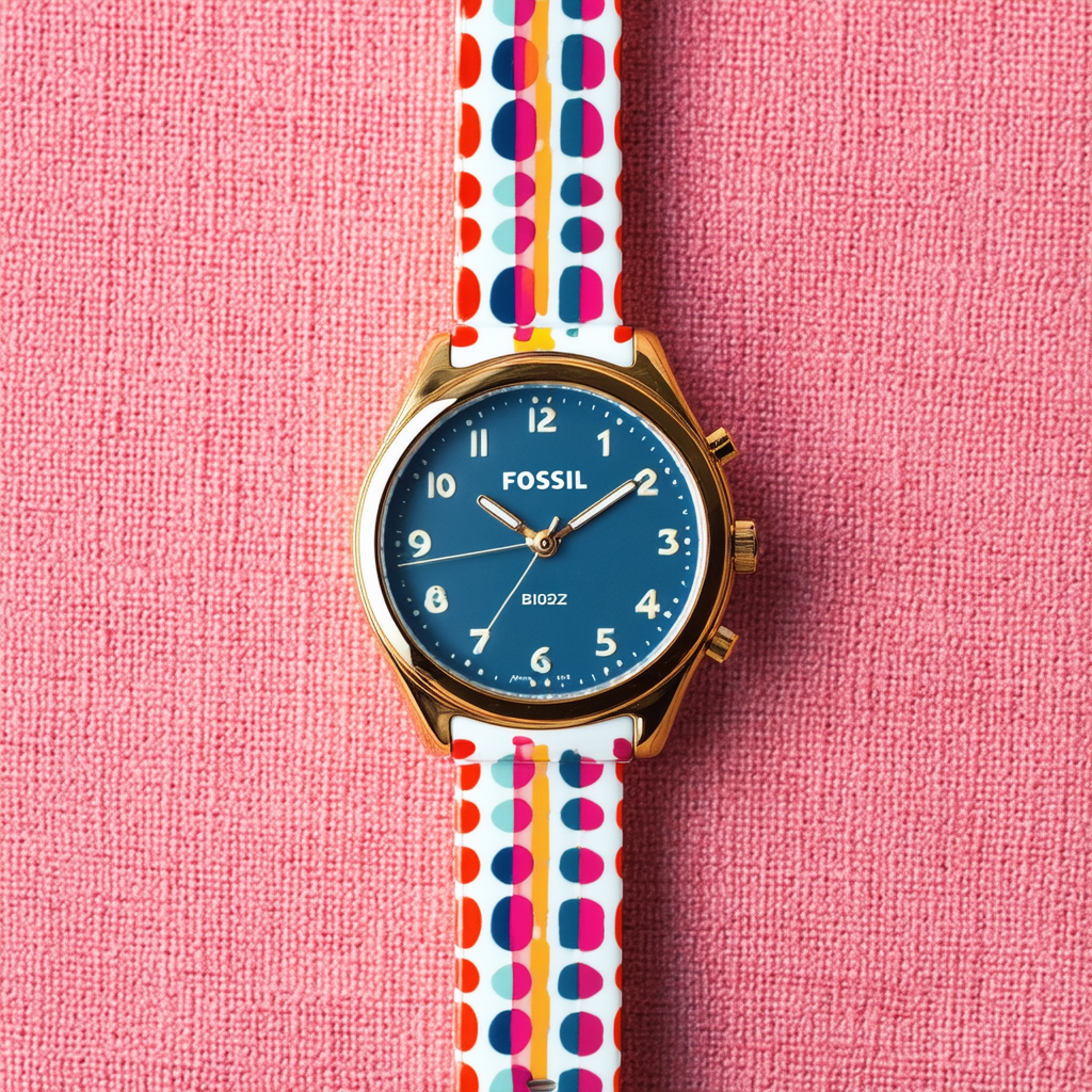 Fossil Midsize BG1022 Patterned Big Tic Watch