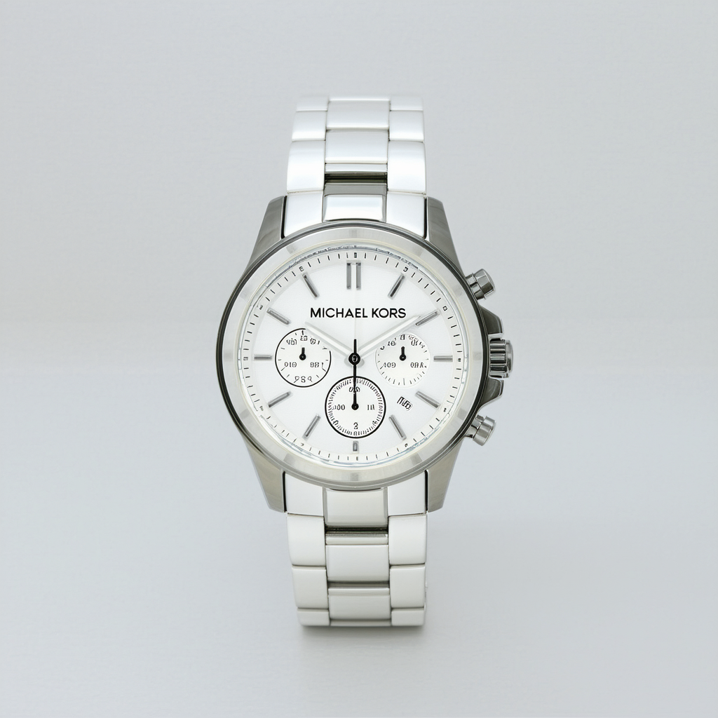 Michael Kors Men's MK8108 Runaway Stainless Steel White Watch