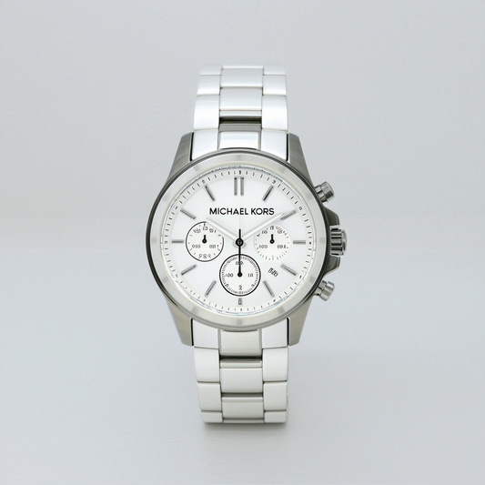 Michael Kors Men's MK8108 Runaway Stainless Steel White Watch